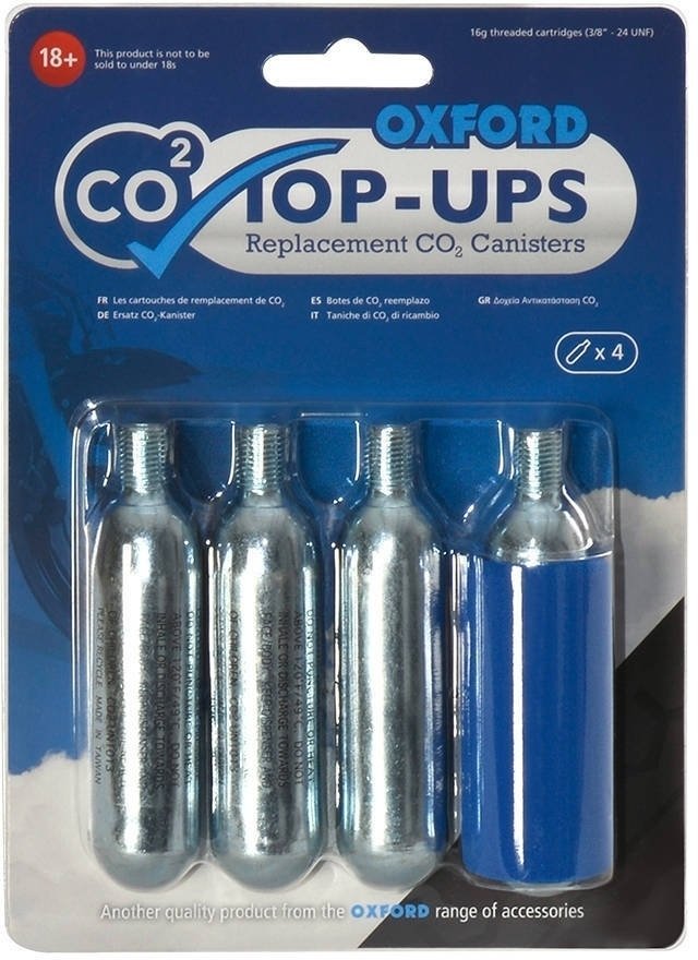 Oxford Top-ups CO2 Replacement Cartridges