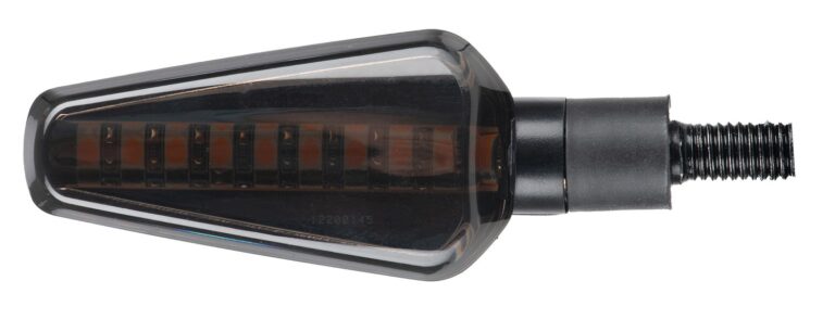 sekvenčné LED smerovky Darkseeker Oxford (čierny plášť, tmavé sklo)