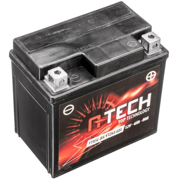 batéria gélová 12V, A-Tech, YTX5L-BS/YTZ6S, 4Ah, 80A