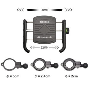držiak telefónu s USB nabíjačkou - Image 4