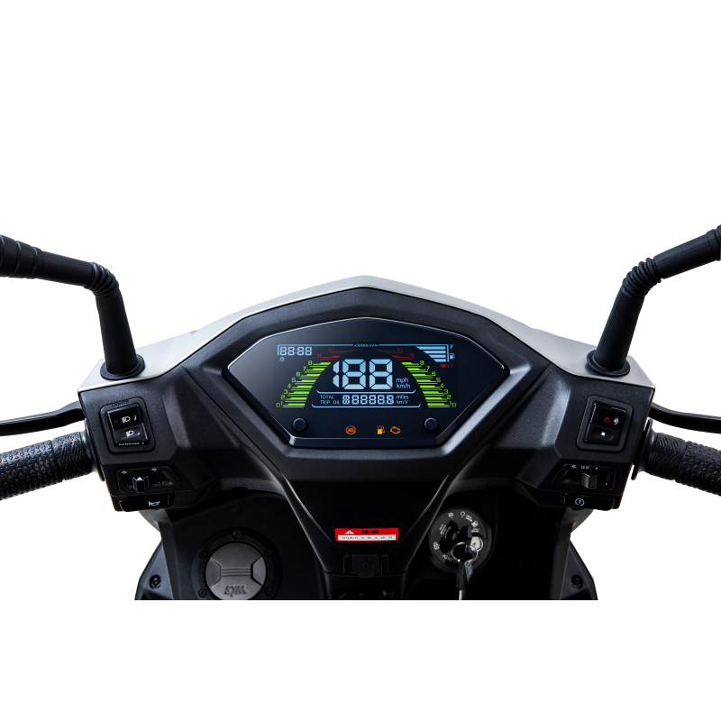Sym ECHS 125i CBS AC (R3) čierna – Obrázok 3